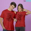 যে কোন অক্ষর দিয়ে -Couple Tshirt